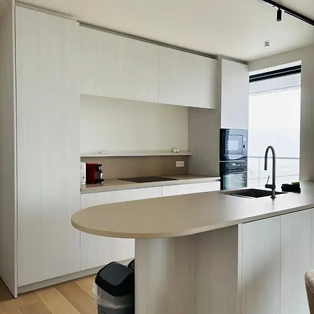 High-End Seaview Apartment In Oostende Oosteroever 6 Guests *