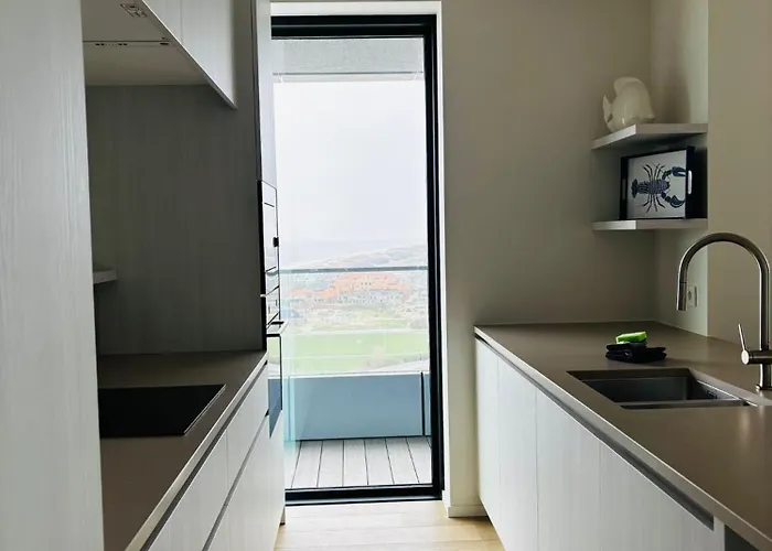 High-End Seaview Apartment In Oostende Oosteroever 6 Guests